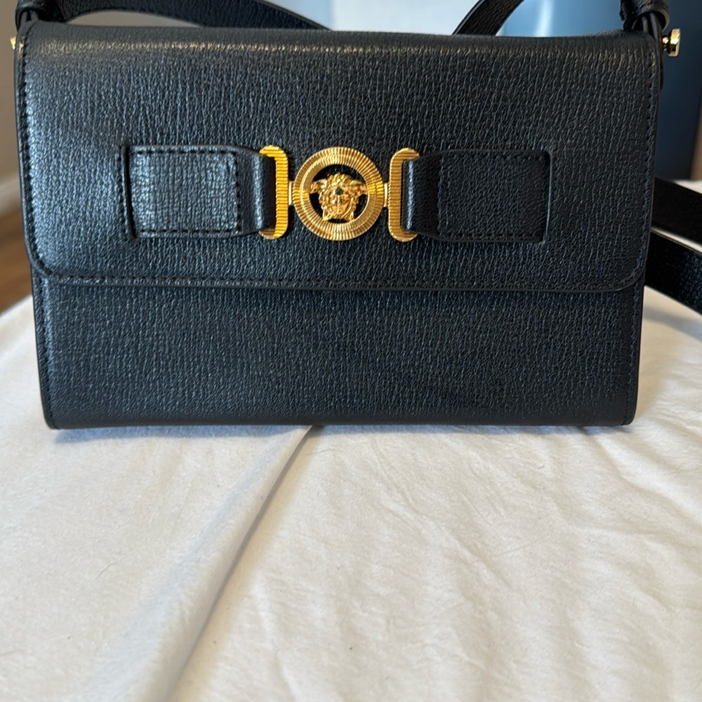 VERSACE MEDUSA BIGGIE MESSENGER BAG